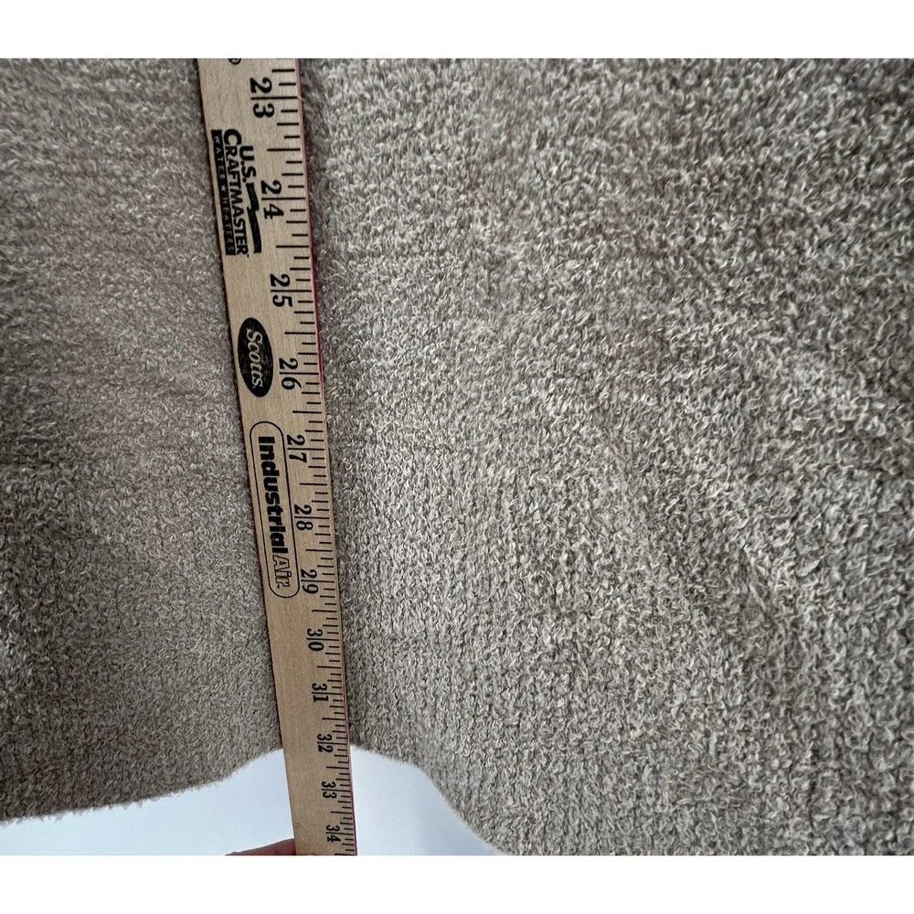 Bearfoot Dreams Long Sleeve‎ Cozy Chic Lite Circle Lounge Cardigan Taupe Small